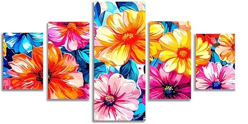Diamant painting pour adulte grand format f583 colore ideal pour decoration murale salon