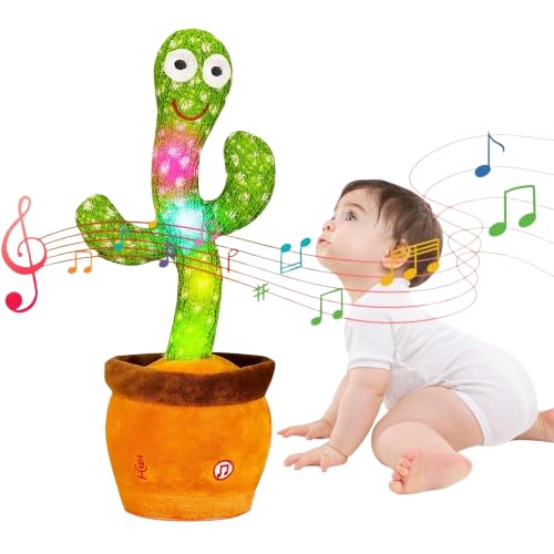 Dancing Talking Cactus Baby Toy, Repeats What You Say Interactive Toy-image-18