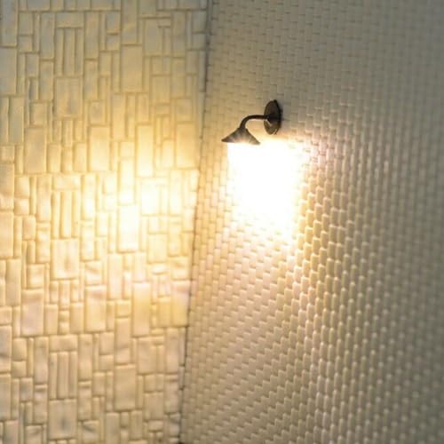 10pcs Lamps Model Railway HO Scale 1:87 Mini LED Wall Lights Model Railway Accessories