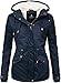 Produktbild Marikoo Damen Winter Jacke Baumwolljacke Kurzmantel Manolya Blau Gr. XL