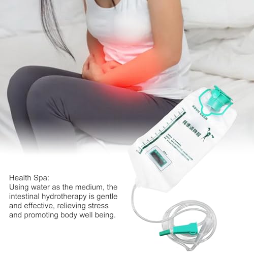 Saco Enema de Silicone para Alívio do Estresse, Kit de Limpeza de Desintoxicação de Cólon Melhora Pr