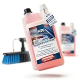 NTG Hochwirksamer Solarmodul Reiniger Konzentrat (1000 ml) Photovoltaik Reiniger extra Kraftvoll für PV-Anlagen & Balkonkraftwerke Solaranlagen für streifenfreie Modul-Rk (1 l (1er Pack))