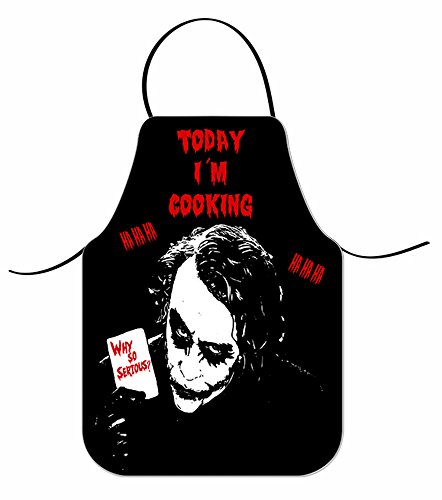 Delantal Joker Why So Serious Today 'IM Cooking Cover