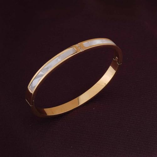 Image of PALMONAS Classic Gold Bangle Bracelet for Women - Gift for Girls & Women | Waterproof & Anti-Tarnish Bracelet