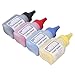 Toner Refill Kit 4 Colors High Yield Printer Toner Powder for 406S Toner Refill 2300 Pages per Bottle PVC Material