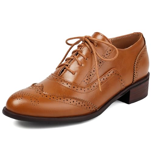Chaussures Richelieu femme Bviennic 1175, la qualité du style rétro