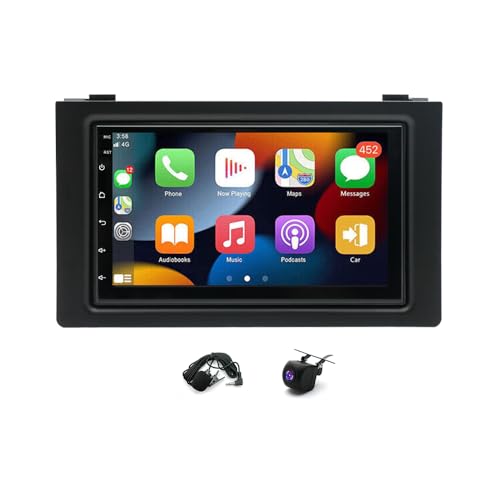 EUBUY 7 Inch A-ndroid 12 Double Din Car Stereo with Wireless Carplay A-ndroid Auto, Portable Touch Screen Car Radio Multimedia Player Compatible for S-A-A-B 9-3 93 2007-2011
