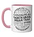 Fourth Grade Dream Team Teacher 4th Grade Back to School Ceramic Mug, Pink/White