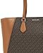 Michael Kors Women's Taryn Large Multi-Functional Top-Zip Tote Bag, Gold-Tone Hardware/Brown/Acorn