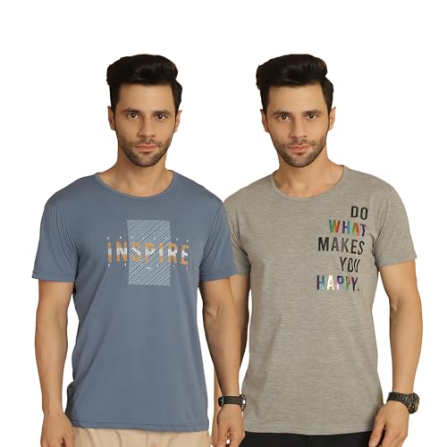 Image of Mack Jonney Regular Fit Mens Tshirts(Pack of 2-MACK631784)