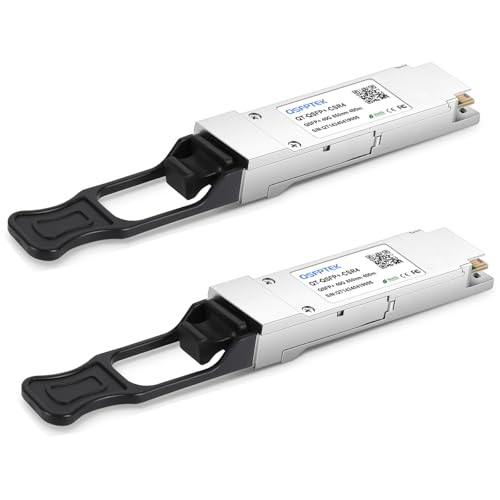 Image of QSFPTEK 40GBASE-CSR4 Optical Transceiver QSFP+ 850nm 400m DOM MTP /MPO MMF Module for Cisco QSFP-40G-CSR4-2Pack