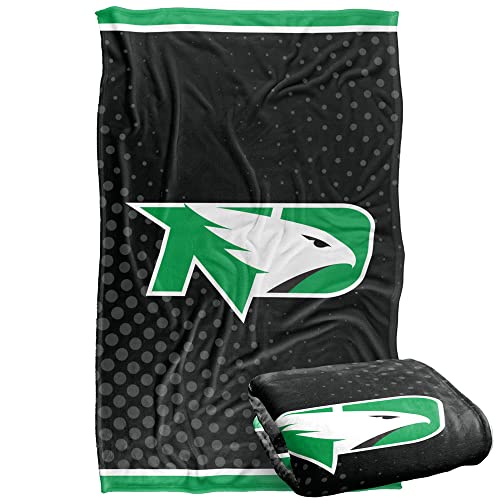 University of North Dakota Fighting Hawks Blanket, 36" x 58", Logo Dots, Silky Touch Super Soft Throw