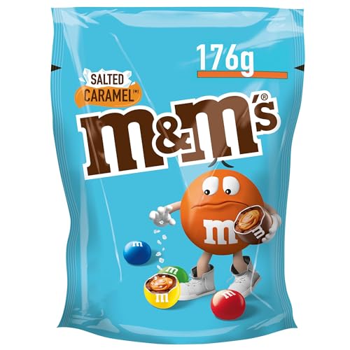 M&M's Salted Caramel Snack en Bolitas de Colores de Caramelo salado y Chocolate con Leche (176g)