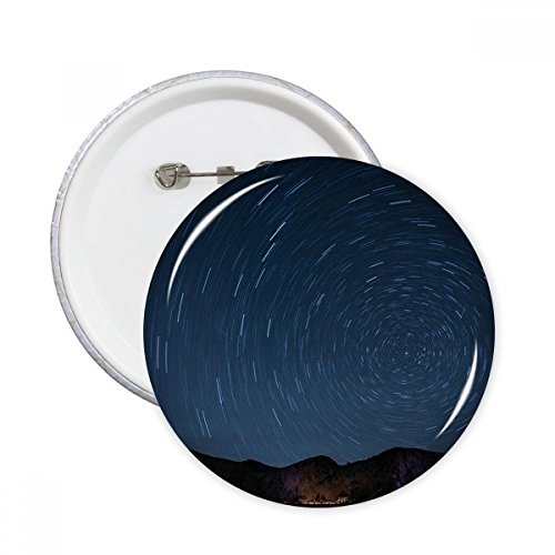 Badge paysage étoiles bouton vêtements décoration cadeau night sky round pins XL
