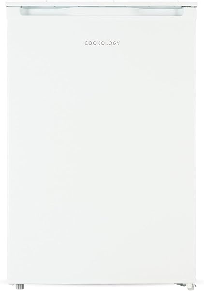 Cookology UCFZ86WH Freestanding Undercounter Freezer - 55cm Width / 86 Litre Capacity -Practical Reversible Door - 3 Large Freezer Drawers - 4 Star Rating - White - 1