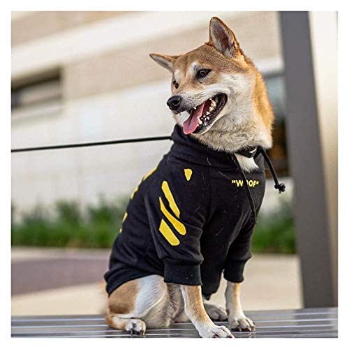 Dog's Clothes French Bulldog Clothes Dog Hoodie Warm Sport Retro Dog Hoodies Pet Clothes Puppy Dog Pugs Puppy Clothes Chihuahua (Color : White, Size : Xxl Chest 56 61Cm) #TOP1