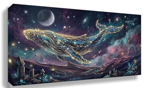 Broderie Diamant Baleine 5D Anti-Stress : Kit Peinture Diamant Numéro d'Art