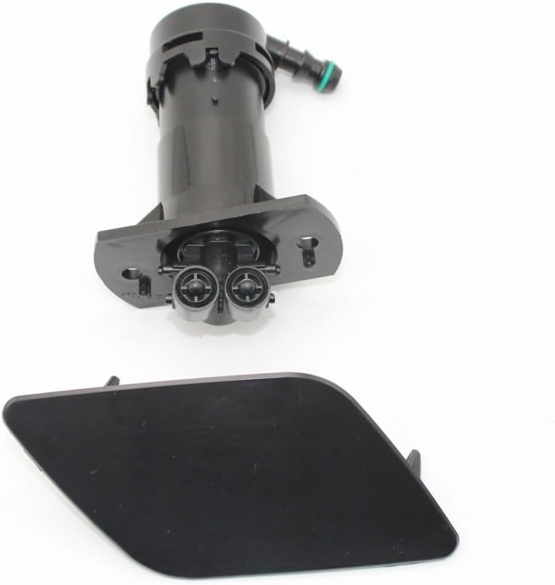 Headlight Sprayer Compatible With A6 C6 2005 2006 2007 2008 Front Bumper Headlight Washer Spray Nozzel Jet And Cap(NOZZLE PAIR)