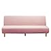 KYJSW Funda Elástica para Sofá Cama Sin Brazos, Fundas De Clic Clac 2-3 Plazas, Funda De Sofá Tartán para Sofá Plegable Cama Sin Reposabrazos (Rosa,L: 195-210 cm)