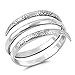 Open Spiral Thumb Unique Ring New .925 Sterling Silver Band Sizes 5-10