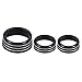 Keptrim AC Knobs Air Conditioner Switch Button for 2015-2020 Dodge Challenger Charger Chrysler 300 300s, for 2013-2018 Ram, Black Aluminum, 3pcs