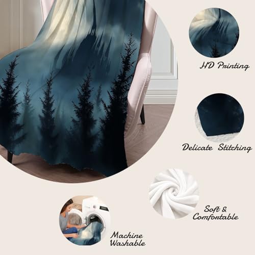 Couverture Halloween chaude et légère pour chambre à coucher style gothique - 7