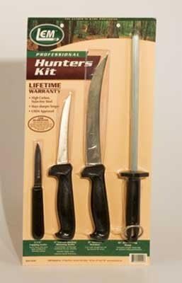 Set Cuchillos Caza 3 Piezas Acero Inoxidable