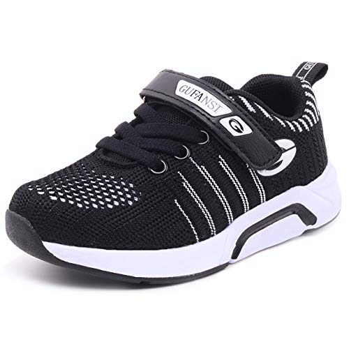 Zapatillas de Niños Niñas Running Zapatos Negro 26