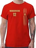 Fußball Weltmeisterschaft 2026: Cooles Motiv mit Deutschlandwappen für Babys, Kinder und Erwachsene