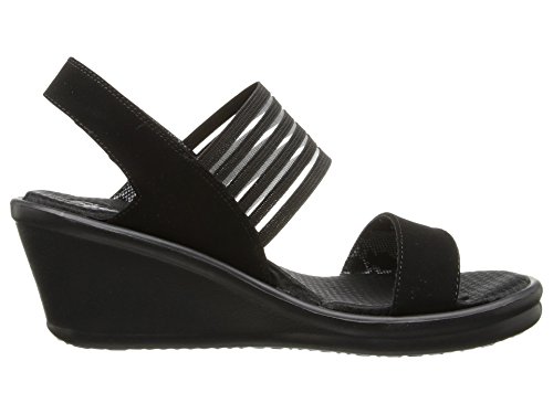 Skechers Skechers Cali Women's Rumblers-Sci-Fi Wedge Sandal, Black, 8 W US