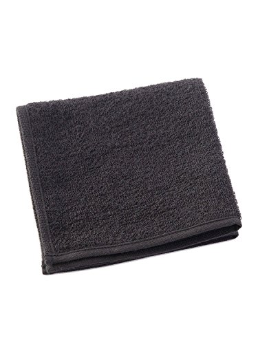日本製 今治タオル ガーゼ&パイルL タオルハンカチ 無地ミニハンカチ タオル 25×25 国産 冠婚葬祭 ブラックフォーマル 花嫁 結婚式 紳士用 婦人用 男女兼用 メンズ レディス (ブラック)