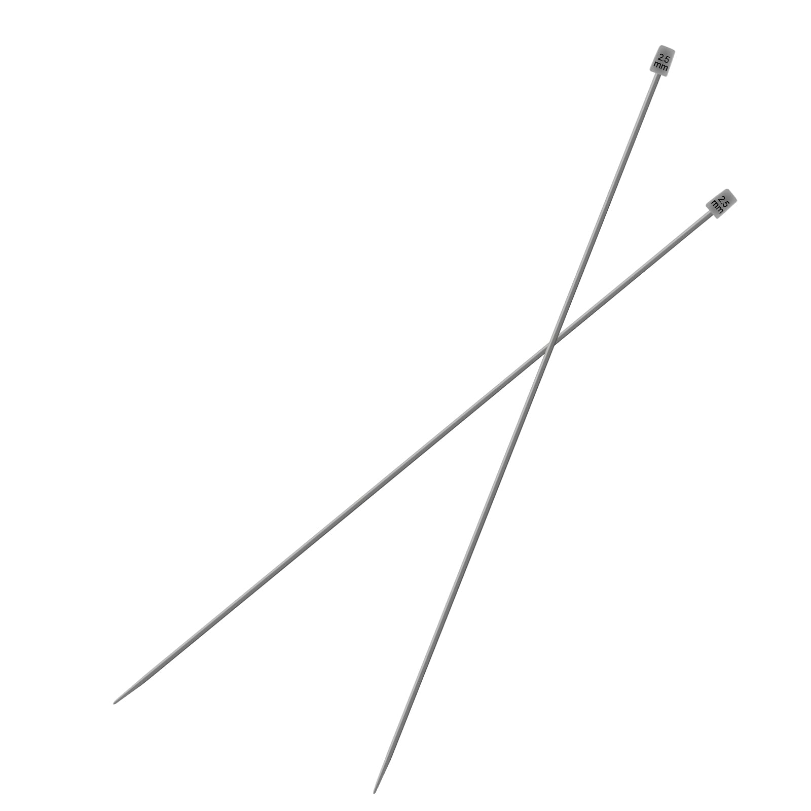 Vogueing Tool Single Pointed Knitting Needles 2Pcs/Set 35CM Long Knitting Needles Sets Aluminium Classic Knitting Pins for Handmade Weave DIY Tools(2.5MM)