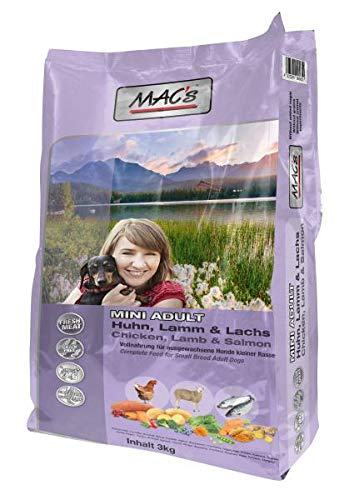 MAC's Adult Mini Huhn, Lamm, Lachs, 1er Pack (1 x 3 kg)