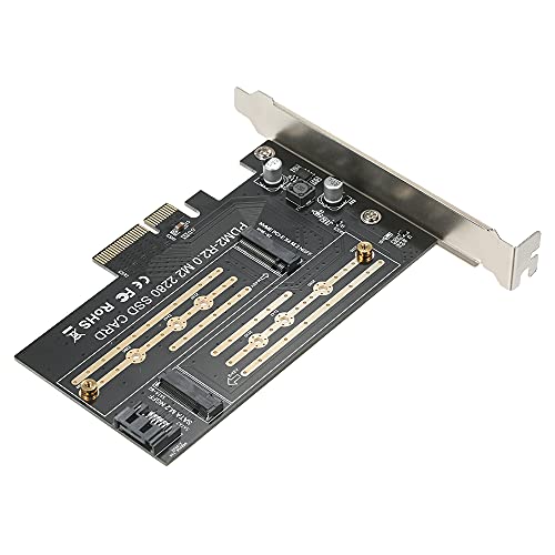 Henniu M.2 NVME para PCI-E X4 Expansion Card SSD Adapter Card with M.2 M-key B-key Interfaces Suppor