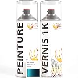 peinture genesis pour reborning KIT PEINTURE CARROSSERIE composé d’une bombe aérosol de 400 ml de peinture et d’une bombe de 400 ml de vernis monocomposant 1k brillant pour repeindre jusqu’à 1 m2 de surface comme un pro.