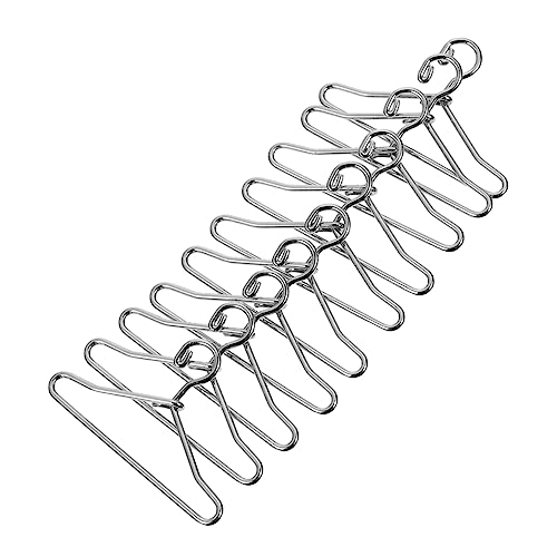 Toddmomy 50pcs Mini Metal Doll Clothes Hangers Doll Clothes Support for Boys and Girls Bedroom