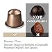 RECAPS Aluminum Espresso Lids Foil Seals Reusable Pods ONLY Compatible with Nespresso Small Original Line Coffee Pods (Lids 240 Pcs Only) 37mm in Diameter (Coffee Pods NOT Included)