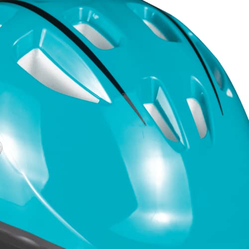 Capacete Infantil 10 Entradas de Ventilação com Regulagem Azul Turquesa, Nathor