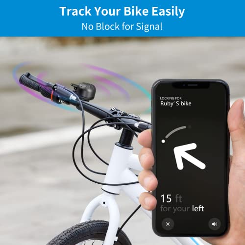 Sokusin Bike Bell For Apple Airtag - Airtag Bike Mount Airtag Holder Bicycle Bell Loud Crisp Clear Sound Gps Tracker Hidden Anti Theft For Adults Kids Girls Boys, For 22.2-25.4Mm Handlebar #TOP5
