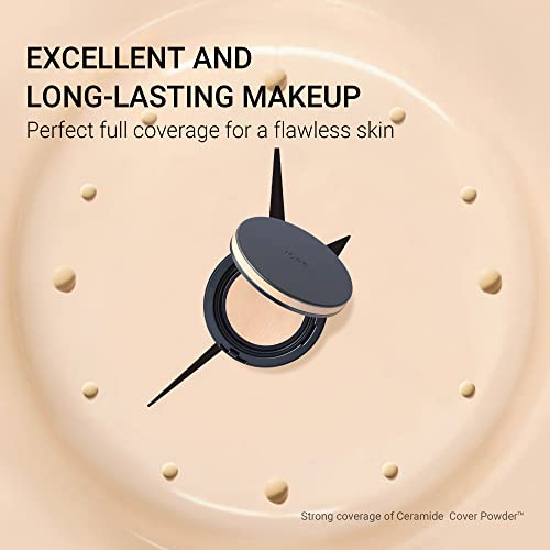 Iope Perfect Cover Cushion Spf 50+,Natural Coverage Foundation Makeup, Hydrating Finish For Sensitive,Dry,Combination Skin,Korean Skin Care Cushion By Amorepacific,#23 #TOP2
