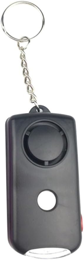 Women Emergency Alarm Mini Safe Alarm Compact Plastic Black