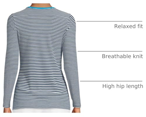 Image of Lands' End Women's Cotton Rib Knit T-Shirt