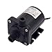 AUBIG Aquarium Fountain 12V DC Mini Water Pump 130GPH Inlet & Outlet 1/2 13.2mm NPT 60° Threads Brushless Low Noise <40dB DC40E-1250 Black