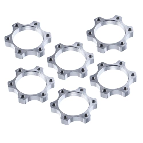 Happyyami 6Pcs Bolt Rotor Disc Adapter for Mountain Bike Disc Brake Conversion Lightweight Bike Hubs Disc Adapter for Enhanced Braking Performance Easy Installation Durable Design