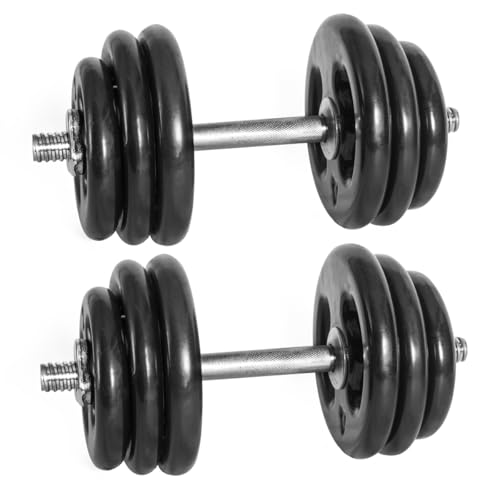 Par Halteres De Academia Barra Rosca 35cm Aço Maciço Suporta 300kg Para Treinos De Musculação