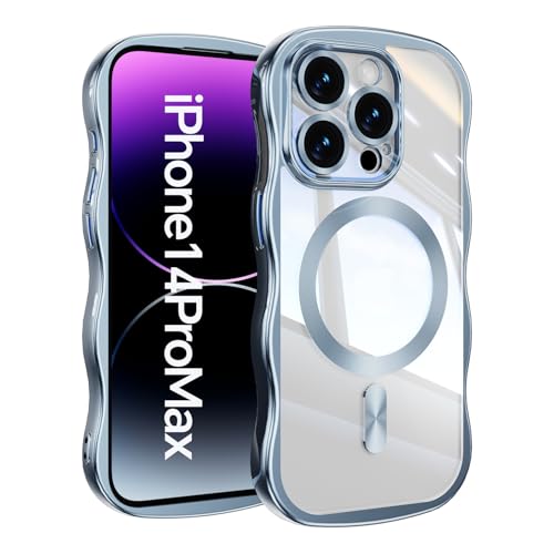 Bolvee ��Phone14ProMax �p �P�[�X �N���A MagSafe�Ή� �w�� ���� �}�O�l�b�g���� iPhone 14 Pro Max �X�}�z�P�[�X �g�^ ���킢�� ������� �؍� ��ʃ����Y�ی� �}�O�Z�[�t�Ή� �ϏՌ� TPU �ČRMIL�K�i
