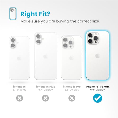 Image of Speck Clear iPhone 16 Pro Max Case MagSafe + ClickLock - Slim Phone Case iPhone 16 Pro Max - iPhone 16 Pro Max Phone Case - Presidio - Clear /Chrome