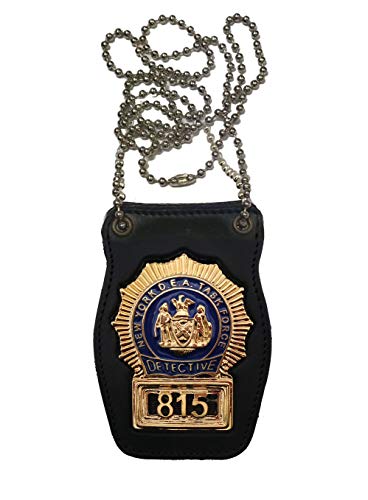 Porta Placca DETECTIVE NEW YORK (included badge)