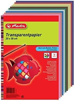 Herlitz 246413 Transparent Paper, 20 x 30 cm, 10 Sheets