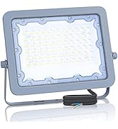 Garza Faretto Solare LED Da Esterno 60W Con Telecomando – 1300lm, 6500K, IP65, Pannello 20W E Cavo 4.7m - 5
